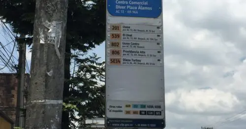 PARADERO SITP CENTRO COMERCIAL DIVER PLAZA AALAMOS  172A05